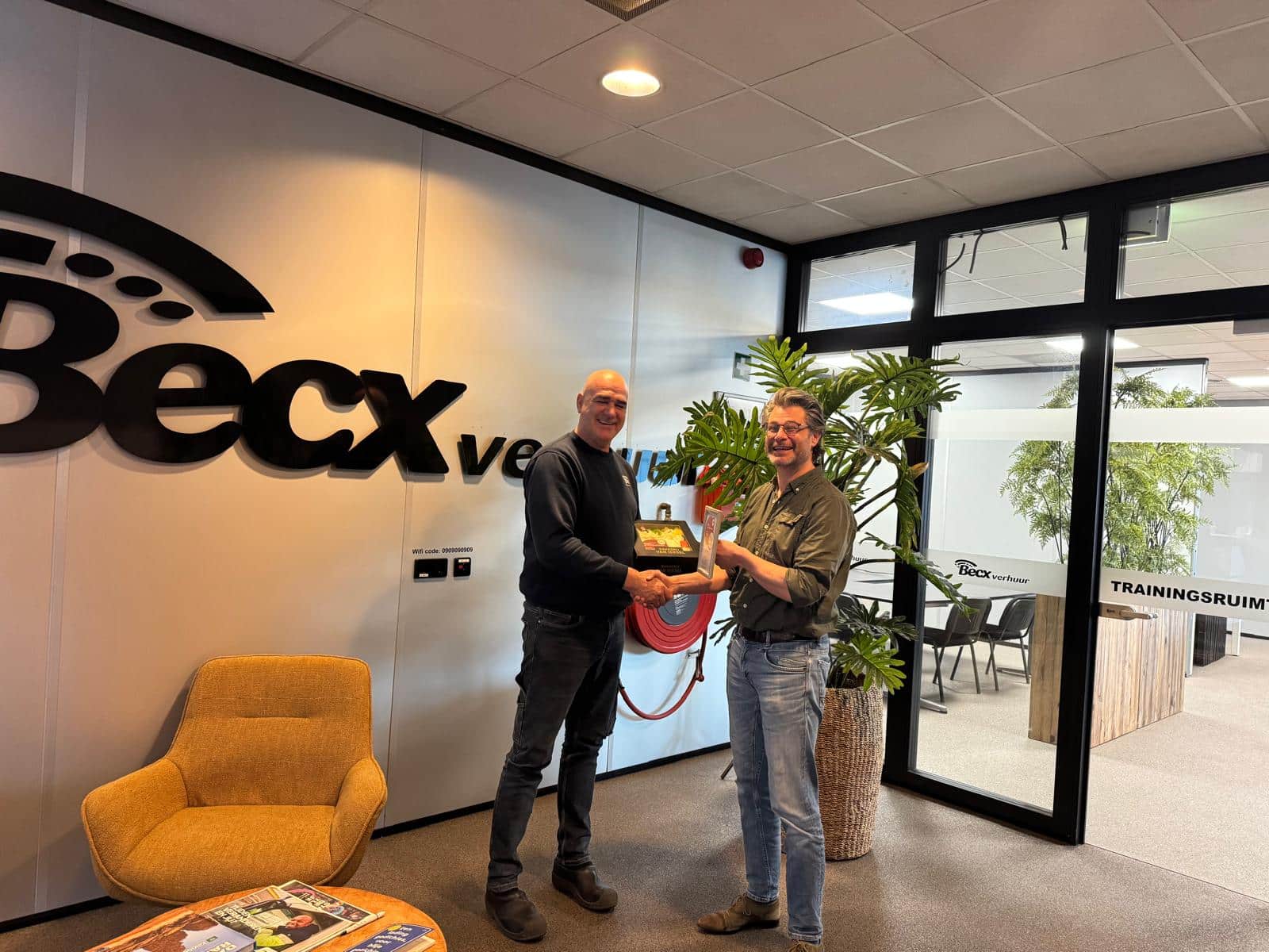 Berry van Spreeuwel, Beste Praktijkopleider sector Entree bij Becx Verhuur